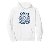 Divertida Aloha Hawaii Tiki Máscara Ganso Pun Hawaii Lover Sudadera con Capucha