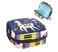 Divertida alpaca I Choose To Be a Unicornio, bolsa de época portátil, bolsa de almacenamiento de tampón, soporte para tampones para bolso, organizador de productos femeninos, Varios colores, 4.7x6.6x6.6 in/12x17x17 cm