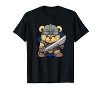Divertida aventura vikinga con un osito de peluche valiente Camiseta