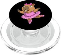 Divertida Bailarina Capibara Dibujos Animados Lindo Bailando Cerdo de Agua PopSockets PopGrip para MagSafe
