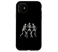 Divertida Banda de Esqueleto Cantando con micrófonos Música Espeluznante Carcasa para iPhone 11