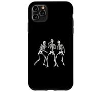 Divertida Banda de Esqueleto Cantando con micrófonos Música Espeluznante Carcasa para iPhone 11 Pro MAX