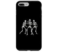 Divertida Banda de Esqueleto Cantando con micrófonos Música Espeluznante Carcasa para iPhone 7 Plus/8 Plus