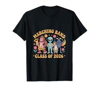 Divertida Banda de música Clase 2026 Bigfoot Cat Alien Orchestra Camiseta