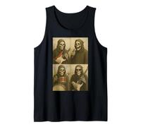 Divertida banda de rock Grim Reaper, cabina de fotos, selfie, Halloween Camiseta sin Mangas