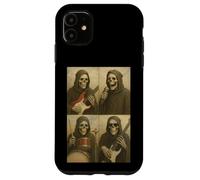 Divertida banda de rock Grim Reaper, cabina de fotos, selfie, Halloween Carcasa para iPhone 11