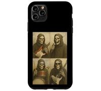 Divertida banda de rock Grim Reaper, cabina de fotos, selfie, Halloween Carcasa para iPhone 11 Pro Max