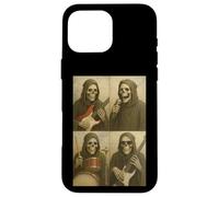 Divertida banda de rock Grim Reaper, cabina de fotos, selfie, Halloween Carcasa para iPhone 16 Pro Max