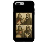 Divertida banda de rock Grim Reaper, cabina de fotos, selfie, Halloween Carcasa para iPhone 7 Plus/8 Plus
