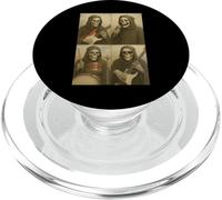 Divertida banda de rock Grim Reaper, cabina de fotos, selfie, Halloween PopSockets PopGrip para MagSafe