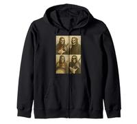 Divertida banda de rock Grim Reaper, cabina de fotos, selfie, Halloween Sudadera con Capucha