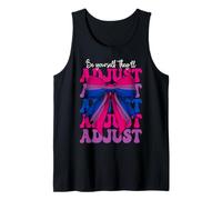 Divertida bandera bisexual de orgullo bi sé tú mismo que se ajustarán Camiseta sin Mangas