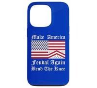 Divertida Bandera Medieval roja Blanca Azul heráldica de América Carcasa para iPhone 13 Pro