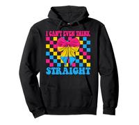 Divertida bandera pansexual del orgullo pansexual I Can't Even Think Straight Sudadera con Capucha