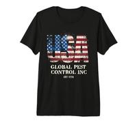 Divertida Bandera patriótica de los Estados Unidos, Fuerzas de Veteranos, 4 de Julio, Estados Unidos Camiseta Premium