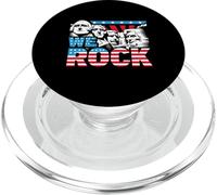 Divertida Bandera patriótica Estadounidense de We Rock Mount Rushmore PopSockets PopGrip para MagSafe