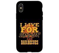 Divertida Barbacoa de Verano para barbacoas en el Patio Trasero Carcasa para iPhone X/XS