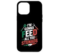 Divertida barbacoa desgastada con la frase «I'm Gonna Feed All You» Carcasa para iPhone 12 Pro Max