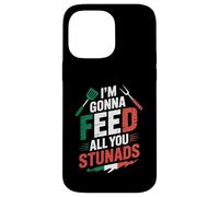 Divertida barbacoa desgastada con la frase «I'm Gonna Feed All You» Carcasa para iPhone 14 Pro Max