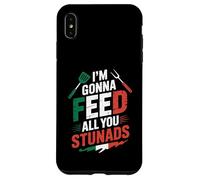 Divertida barbacoa desgastada con la frase «I'm Gonna Feed All You» Carcasa para iPhone XS Max
