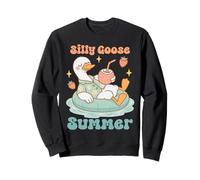 Divertida bebida flotante de pato y coco de verano Silly Goose Sudadera