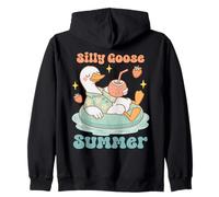 Divertida bebida flotante de pato y coco de verano Silly Goose Sudadera con Capucha