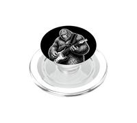 Divertida Bigfoot Guitarra Sasquatch Rock Art Ilustración PopSockets PopGrip para MagSafe