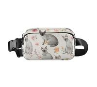 Divertida bolsa cruzada de moda con diseño de gatos Cornish Rex para mujeres, hombres, adolescentes, gran capacidad, bolsa de viaje, Funny Cornish Rex Cats Neutral, 1 size