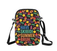 Divertida bolsa cruzada de regalo para profesor, último día de escuela, vacaciones de verano, playa, bolsa bandolera temática, Summer Bruh B UK