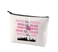 Divertida bolsa de cosméticos de Serena Blair para fans de Gossip TV Show Girl Gift, Vestido como bolso, Informal