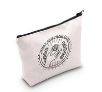 Divertida bolsa de dados D20 What One Hand Gives Bolsa de maquillaje Funny Dragons Game Gifts Dungeon Master Gift RPG Gamer Gift, Lo que una mano da