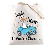 Divertida bolsa de hombro para TDAH con texto en inglés "Honk If You're Chaotic", Honk B UK