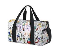 Divertida bolsa de lona deportiva con fórmula química, bolsa de fin de semana, bolsa de viaje casual, para viajes, gimnasio, para niños, niñas, niños, mujeres y hombres