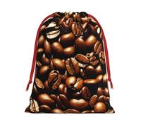 Divertida bolsa de regalo con cordón de regalo con estampado de granos de café tostados, bolsa reutilizable, regalos de cumpleaños, boda, organización diaria de eventos