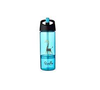 Divertida botella para niños 2 en 1, con bolsillo para una taza/merienda, 0,3+0,15L ;en ccolorturquesma