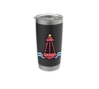Divertida boya náutica para navegantes - Capitanes de barco Vaso térmico de acero inoxidable de doble pared