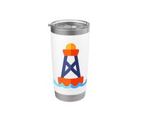 Divertida boya náutica para navegantes - Capitanes de barco Vaso térmico de acero inoxidable de doble pared