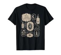 Divertida Bruja, Magia Vintage, mística, Luna de Cuervo, Ojo Que Todo lo ve Camiseta gráfica económica, Hombre, Negro, XL
