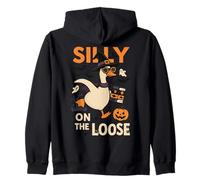 Divertida Calabaza Bruja de Halloween de Silly Goose On The Loose Sudadera con Capucha