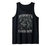 Divertida Calavera de Mommy's Good Boy Grim Reaper Camiseta sin Mangas