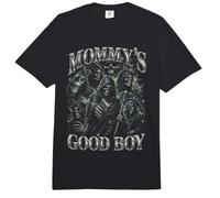 Divertida Calavera de Mommy's Good Boy Grim Reaper Comfort Colors Adult Heavyweight T-Shirt