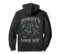 Divertida Calavera de Mommy's Good Boy Grim Reaper Sudadera con Capucha