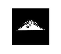 Divertida calcomanía para coche, diseño de ojos en 3D, monstruo mirando, Voyeur, para ventana de coche, color blanco, durabilidad y atracción