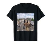 Divertida Cámara Tráfico Autopista Halcón Peregrino Camiseta