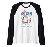 Divertida camisa de ganso marino "Not a Gull Still Cool" Humor Bird Fun Camiseta Manga Raglan