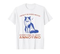 Divertida Camisa de Gato I'm Not in a Bad Mood Everyone's Annoying Camiseta