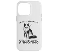 Divertida Camisa de Gato I'm Not in a Bad Mood Everyone's Annoying Carcasa para iPhone 14 Pro MAX