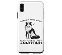 Divertida Camisa de Gato I'm Not in a Bad Mood Everyone's Annoying Carcasa para iPhone XS MAX