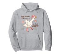 Divertida camisa de pato botas de procrastinación sombrero flores linda granja Sudadera con Capucha