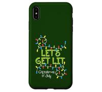 Divertida Camisa Let's Get Lit Christmas In July Summer Lights Carcasa para iPhone XS MAX